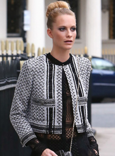 CHANEL 15PF Paris-Dubai Silver Black Knit Tweed Jacket