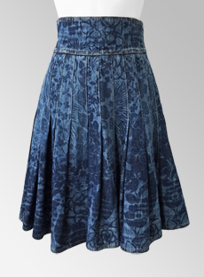 16P-DenimCamelliaPltdSkirt-1-312