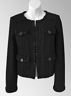chanel tweed jacket 40