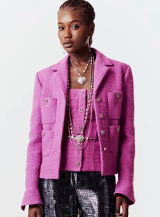 CHANEL 23B  2023  Purple Tweed Jacket