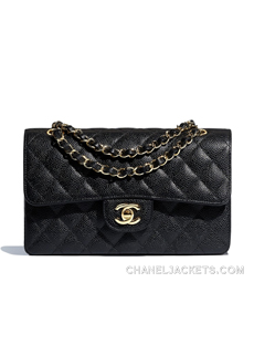 CHANEL Small 2.55 Caviar Double Flap Handbag