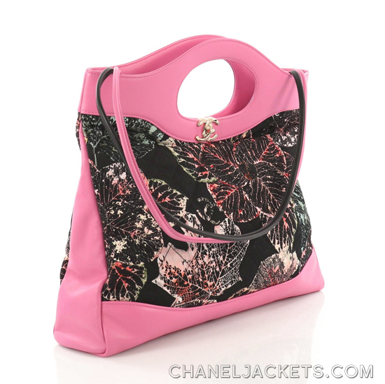 18A-PinkLeafPrintHandbag-4