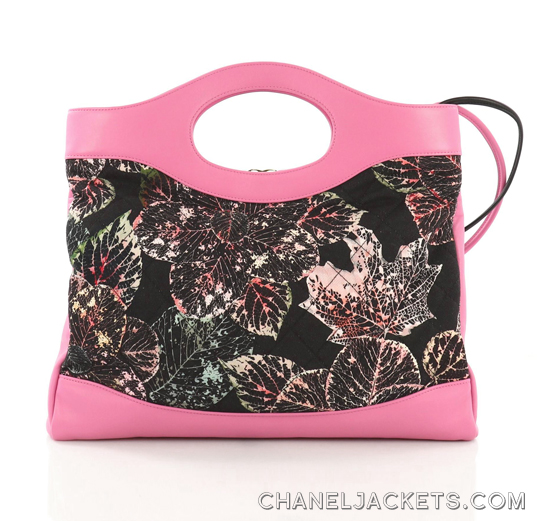 18A-PinkLeafPrintHandbag-5