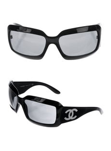 CHANEL Mother of Pearl 5076H Black Sunglasses Gray Lens