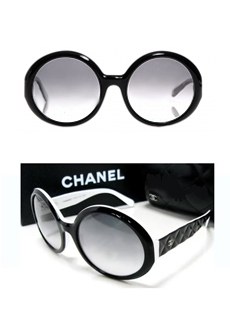 New In Stores Now CHANEL 4265Q Round Gold Black Metal Leather Sunglasses